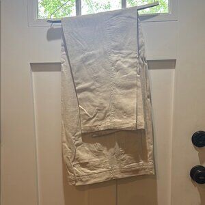 Cream Dress Pants with Elegant Style